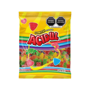 GOMA ACIDUL OSO AZUCAR. 30/100 GRS